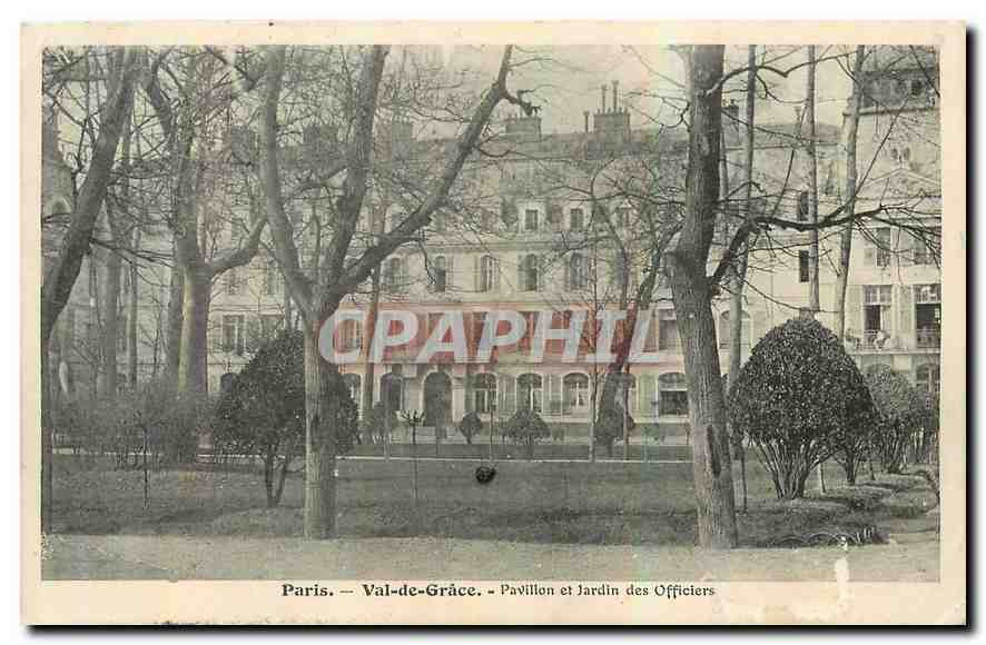 CPA Paris Val de Grace Pavillon et Jardin des Officiers 