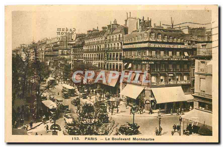 CPA Paris le Boulevard Montmartre 