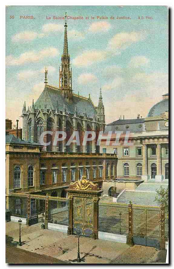 CPA Paris la Sainte Chapelle et le Palais de Justice 