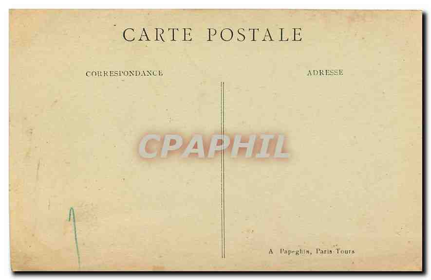 CPA Paris le Nouveaux Jardins des Tuileries et l'Arc de Triomphe du Carrousel  — Rückseite