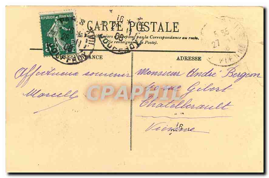 CPA Paris l'Hotel de Ville et le Pont d'Arcole  — Rückseite