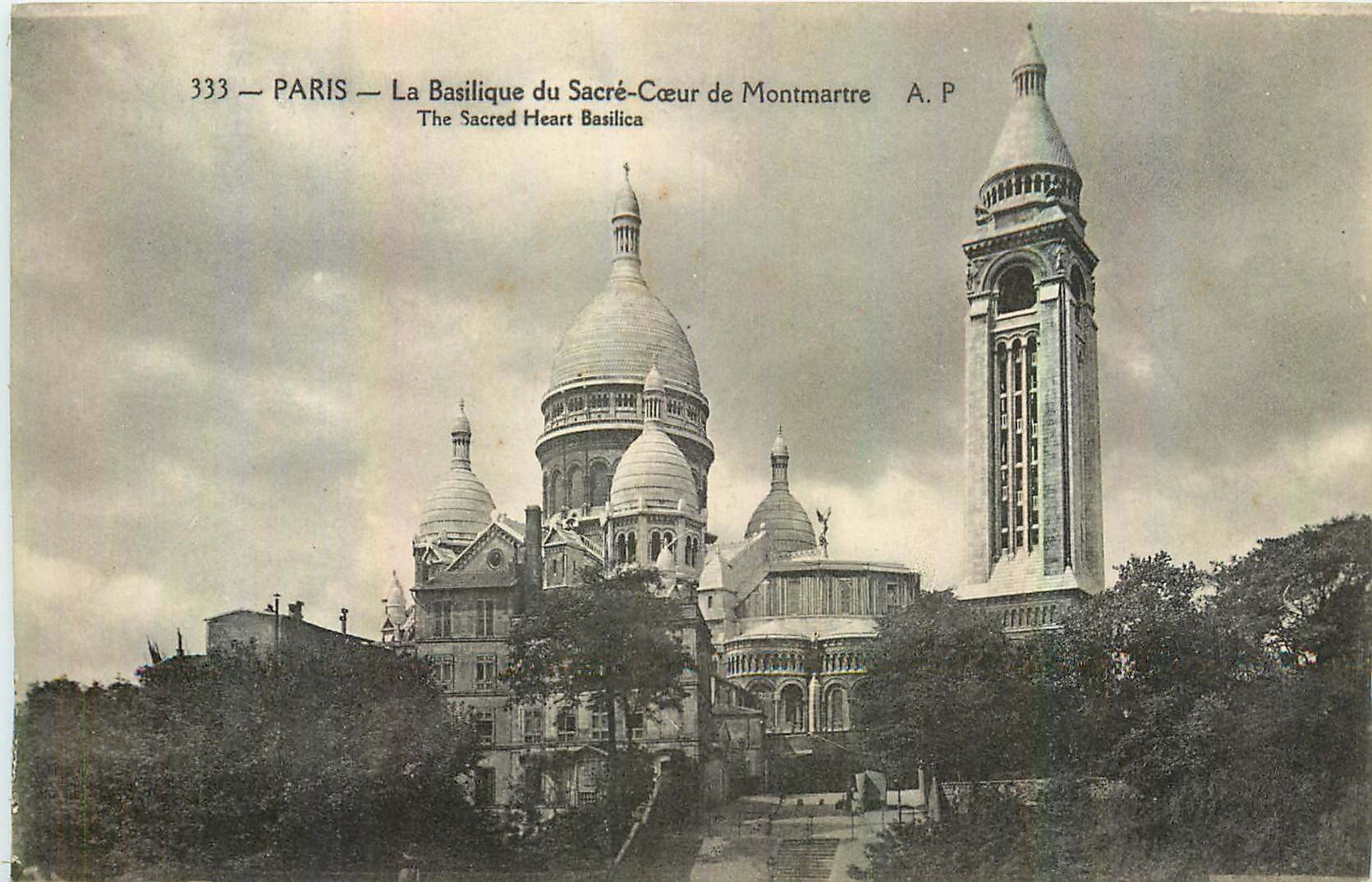CPA Paris la Basilique du Sacre Coeur de Montmartre 