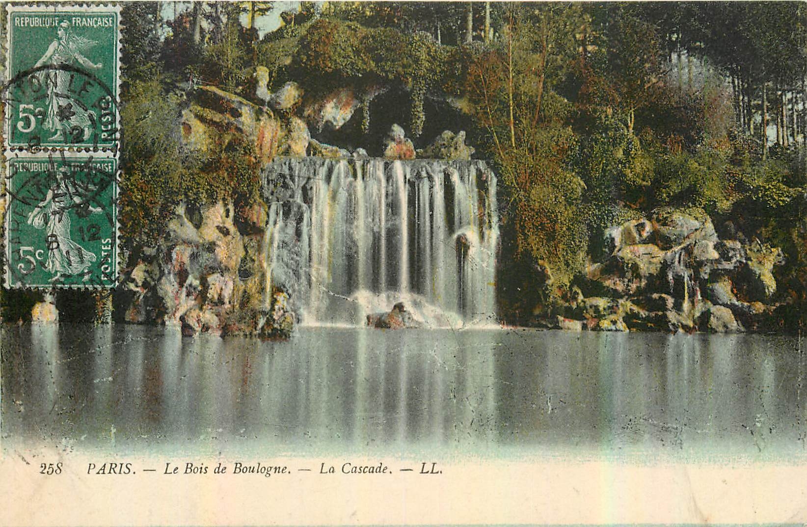 CPA Paris le Bois de Boulogne la Cascade 