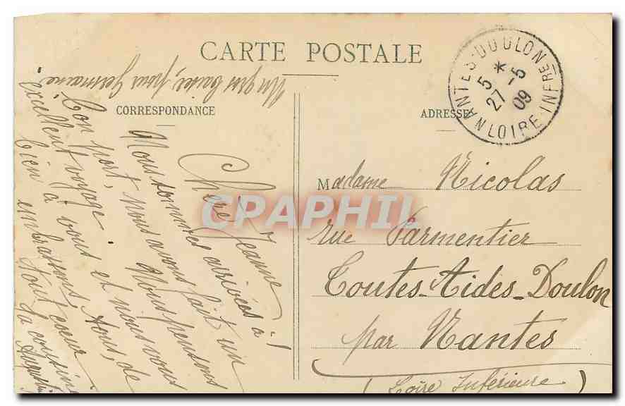 CPA Paris le Jardin du Palais Royal  — Rückseite