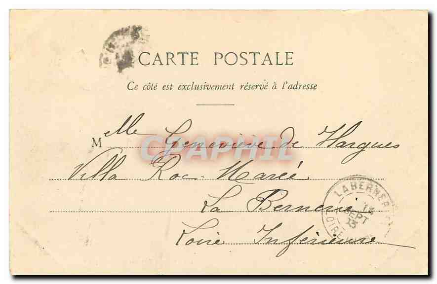 CPA Paris Bois de Boulogne le Chateau de Madrid  — Rückseite
