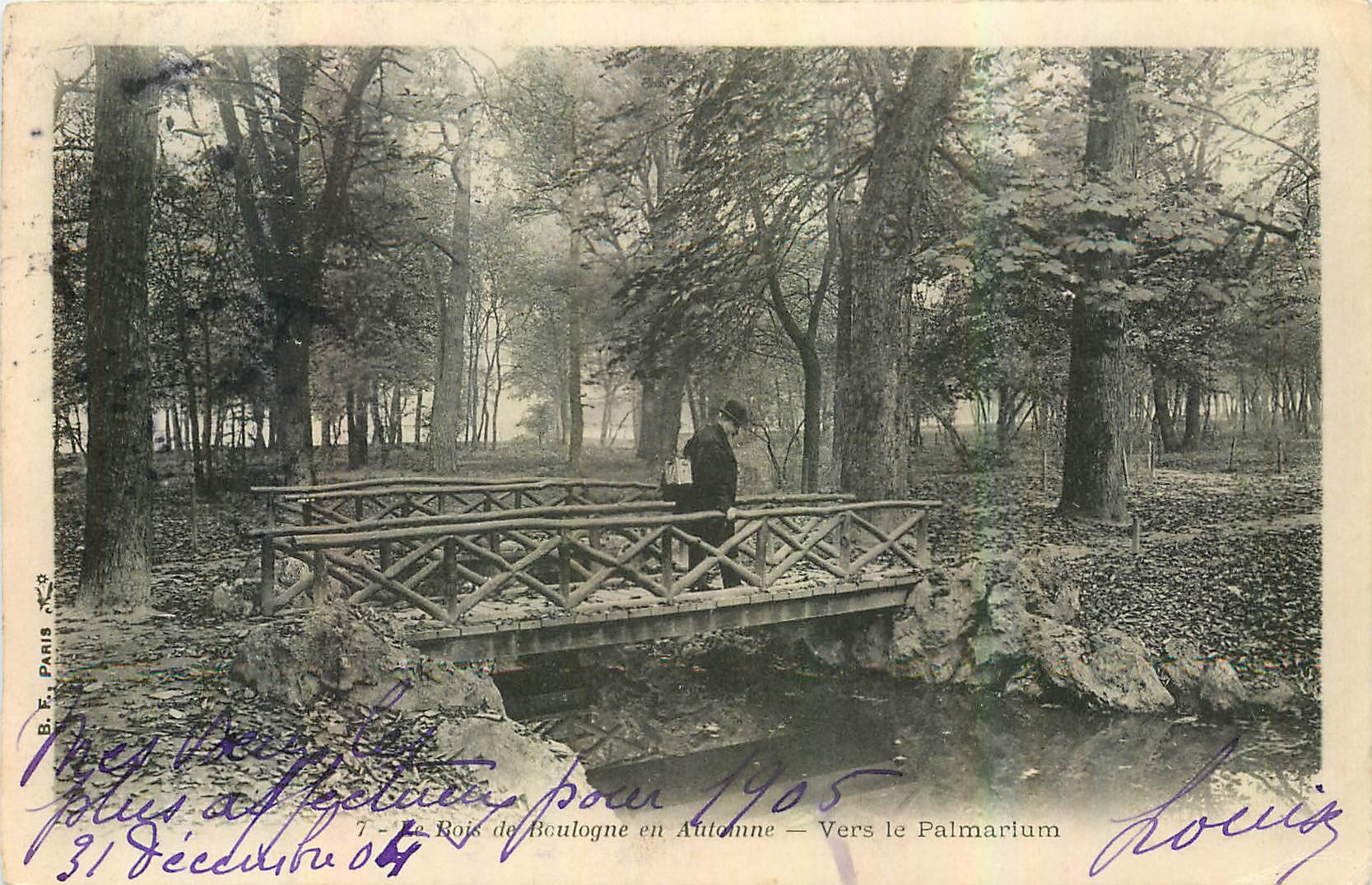 CPA Paris le Bois de Boulogne en Automne Vers le Palmarium 