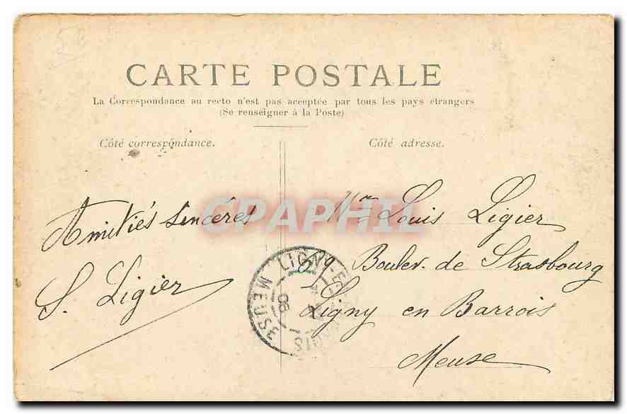 CPA Paris la Place du Chatelet  — Rückseite