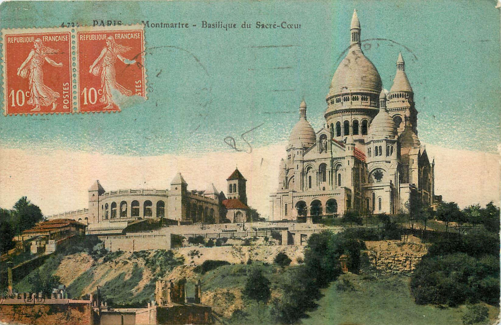 CPA Paris Montmartre Basilique du Sacre Coeur 