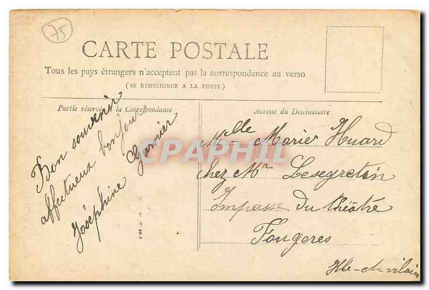 CPA Collection Petit Journal Paris Tour Saint Jacques  — Verso