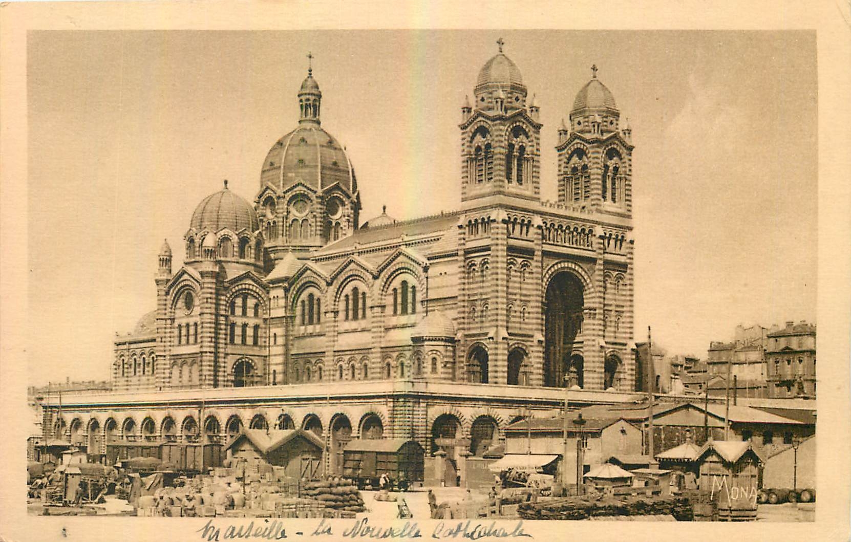 CPA Les Petits Tableaux de Provence Marseille la Nouvelle Cathedrale construit dans le style romano 