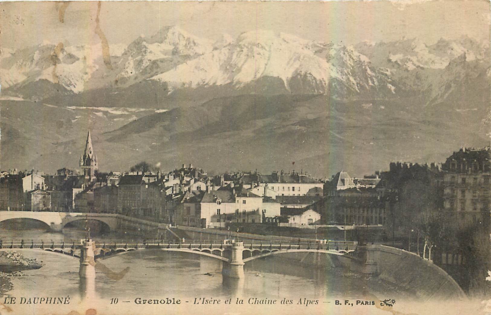 CPA Le Dauphine Grenoble l'Isere et la Chaine des Alpes 
