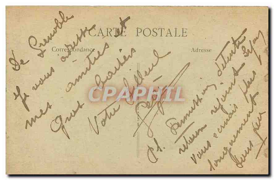CPA Le Dauphine Grenoble l'Isere et la Chaine des Alpes  — Rückseite