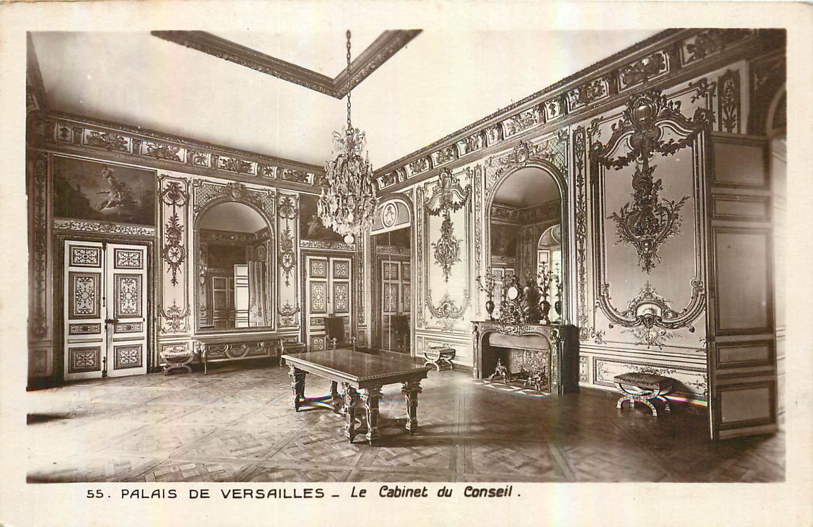 CPA Palais de Versailles le Cabinet du Conseil 