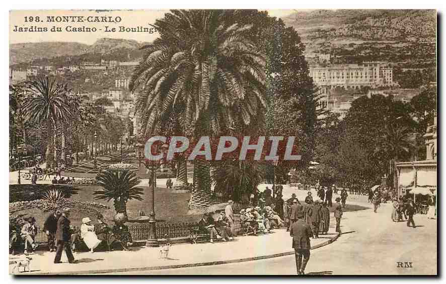 CPA Monte Carlo Jardin du Casino le Boulingre 