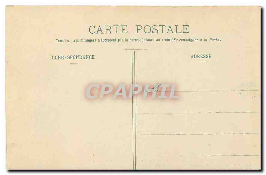 CPA Grenoble le Palais de Jusitce et Statue Bayard  — Rückseite