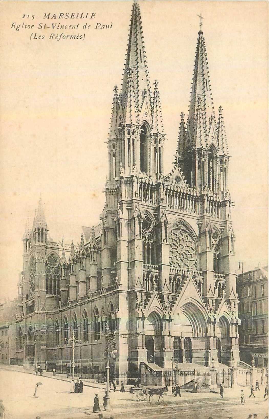 CPA Marseille Eglise St Vincent de paul les Reformes 