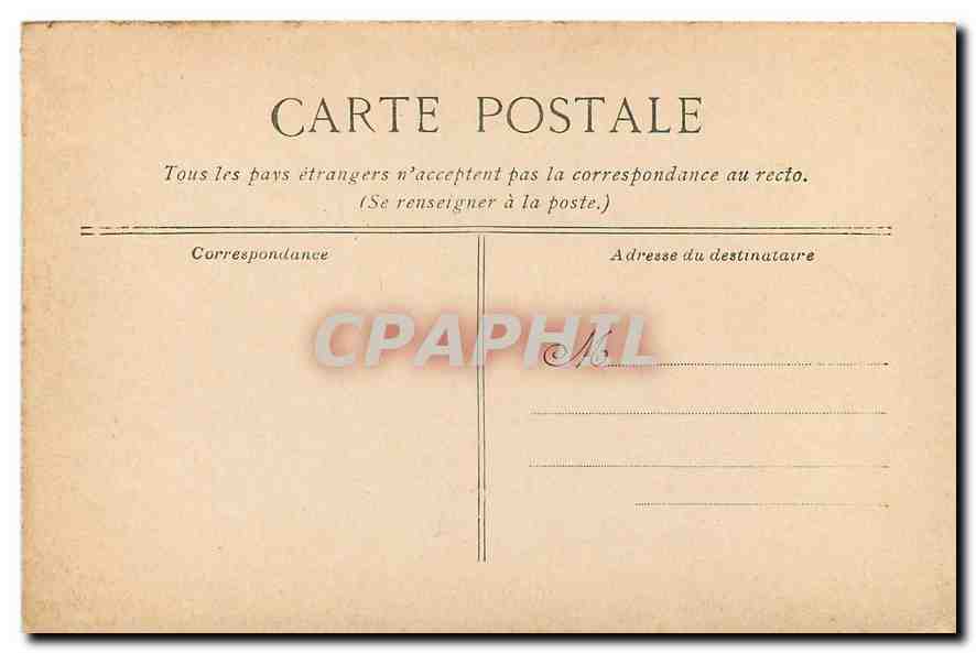 CPA Lourdes le Chateau Fort  — Verso
