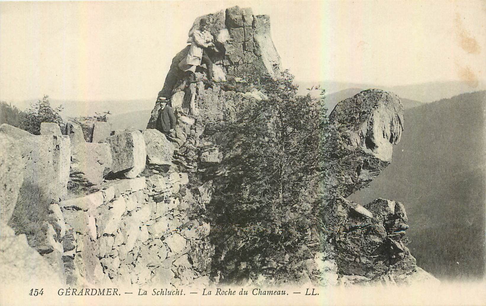 CPA Gerardmer la Schlucht la Roche du Chameau 