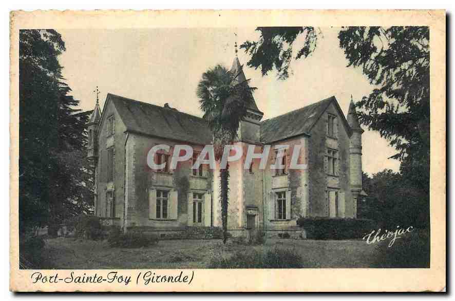 CPA Port Sainte Foy Gironde 