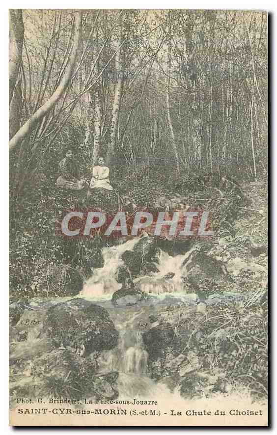 CPA Saint Cyr sur Morin S et M la Chute du Choiset 