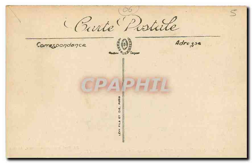 CPA La Cote d'Azur a Vol d'Oiseau d'Antibes en Italie  — Rückseite