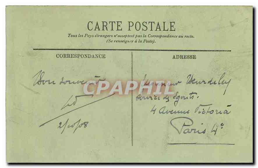 CPA Saint Sauveur le Pont Napoleon  — Verso