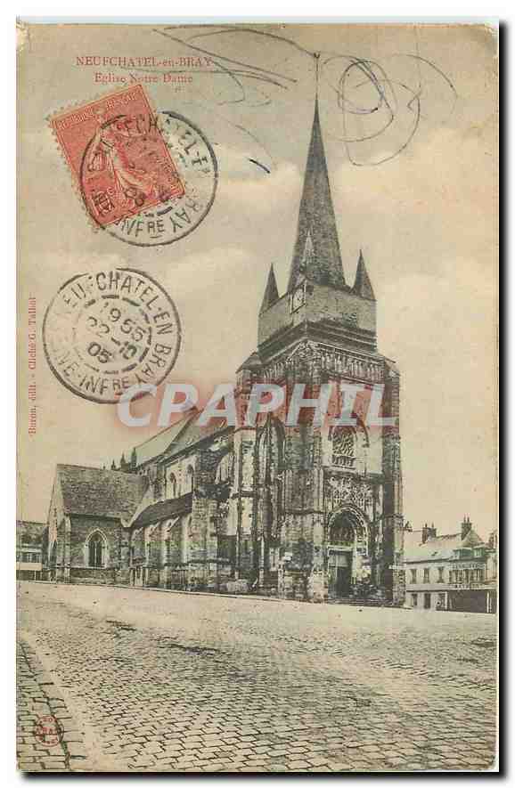 CPA Neufchatel en Bray Eglise Notre Dame 