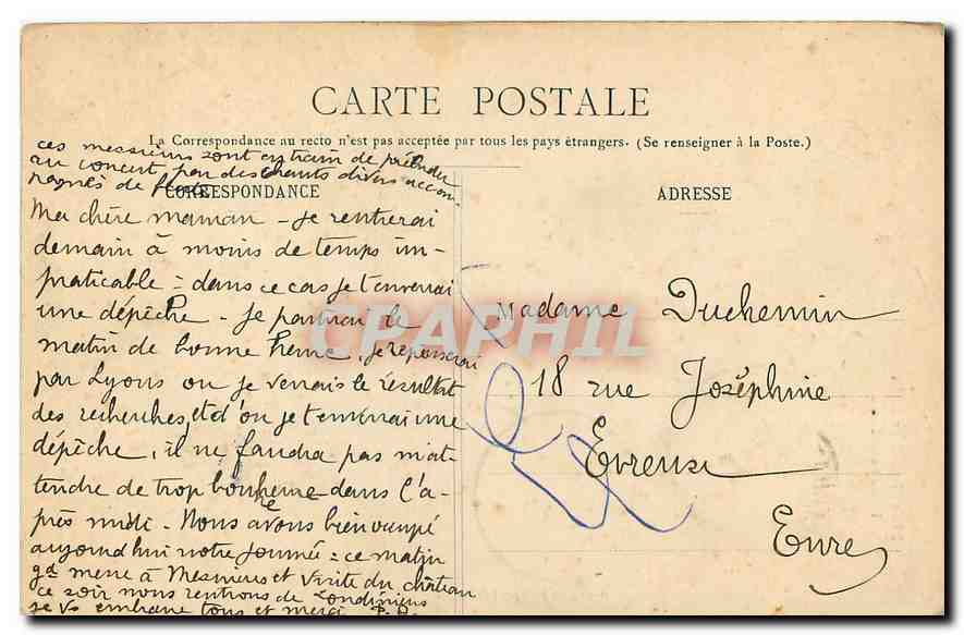 CPA Neufchatel en Bray Eglise Notre Dame  — Verso
