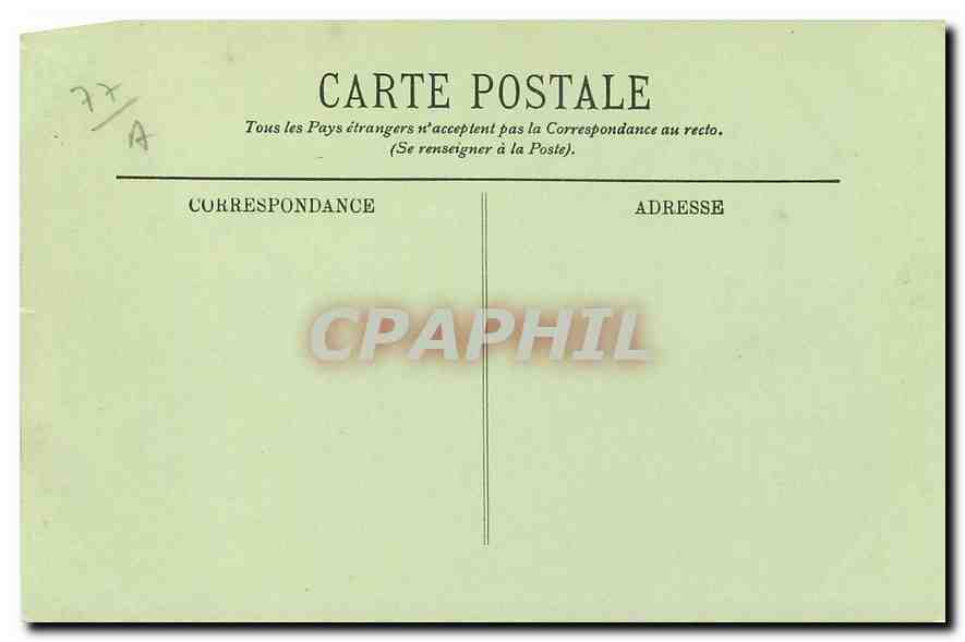 Fontainebleau — Der Wasserstrahl des Parterres — LL. n° 379 — Rückseite