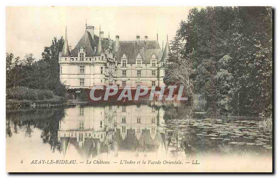 CPA Azay le Rideau le Chateau l'Indre et la Facade Orientale 