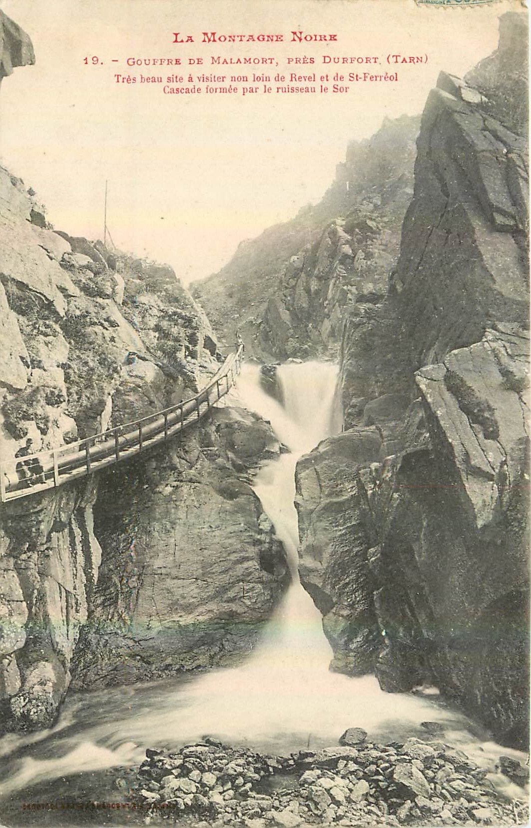 CPA Le Montagne Noire Gouffre de Malamort pres Durfort Tarn 