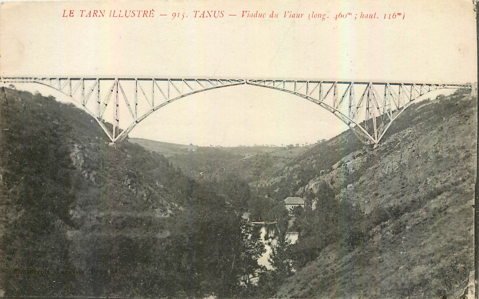 CPA Le Tarn illustre Tanus Viaduc du Viaur 
