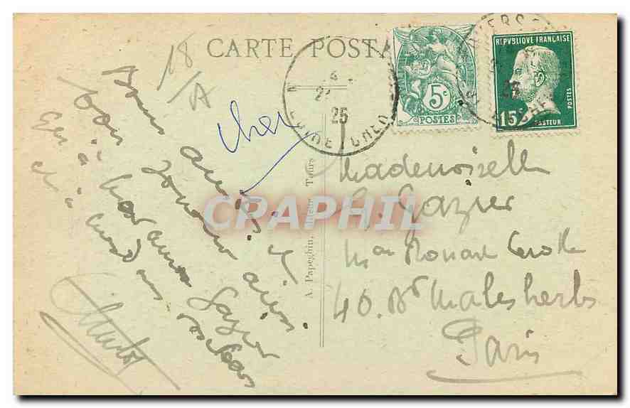CPA Saint Aignan la Lanterne du Chateau XV siecle  — Rückseite