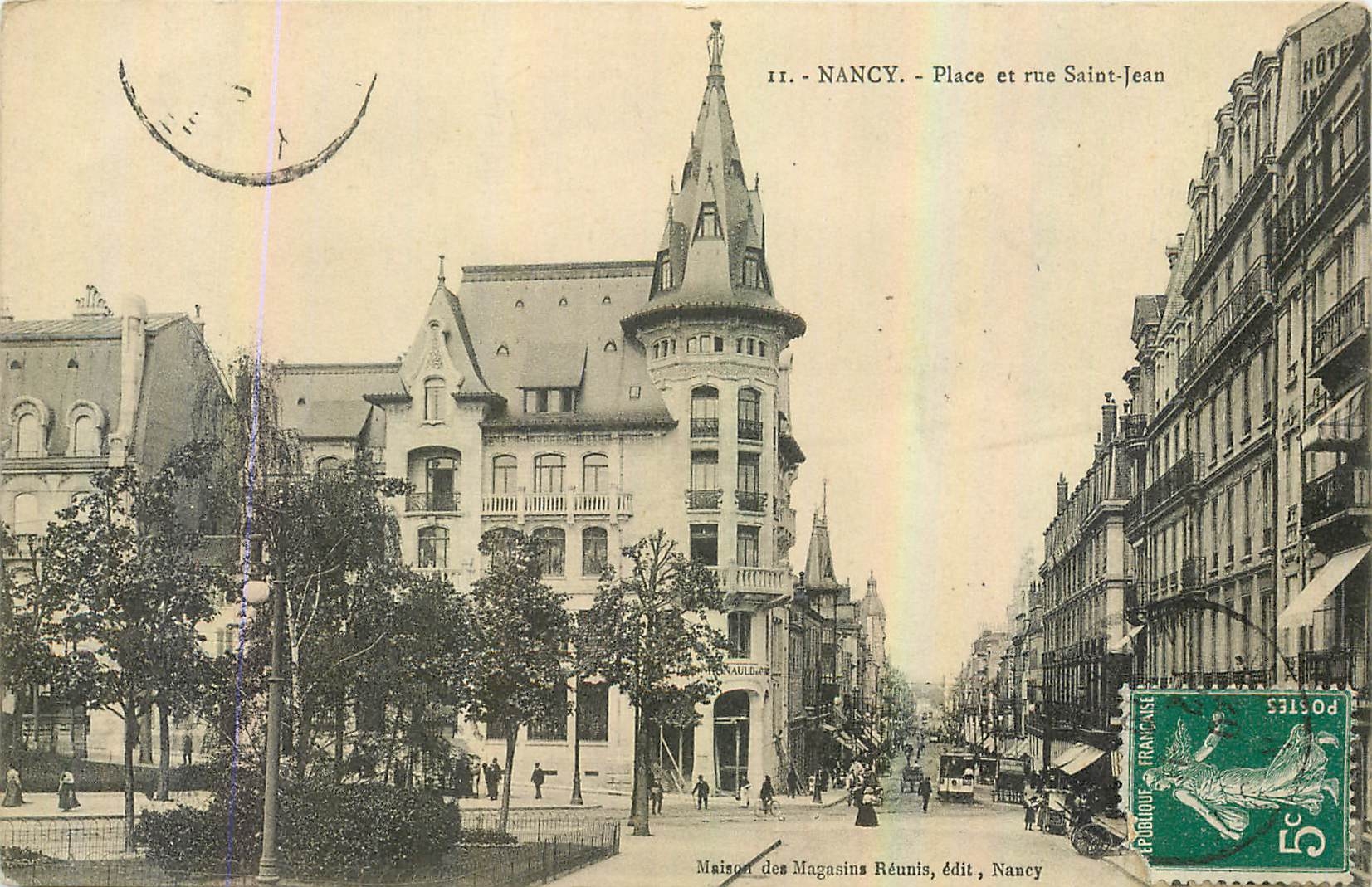 CPA Nancy Place et rue Saint Jean 