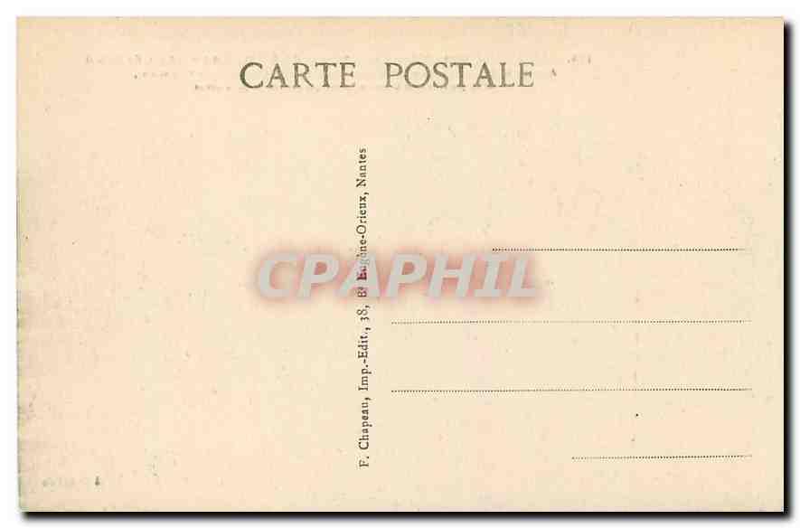 CPA Guerande Loire Inf Les Rochers de Kremaguen Route de Saille  — Back
