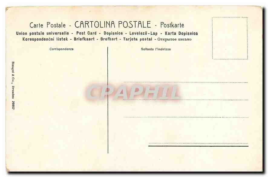 CPA Flenze Gluditta con la testa d'Oloferne  — Rückseite