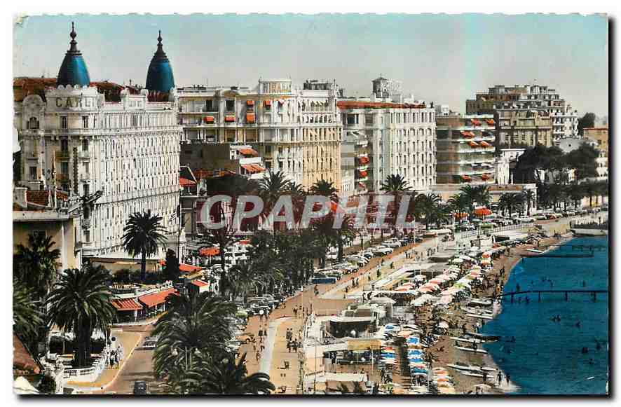 CPA La Cote d'Azur Cannes La Croisette et les Gd Hotels 