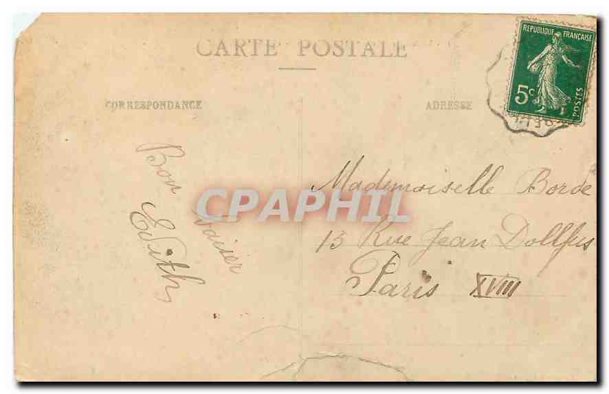 CPA Vallee du Serein Tormancy Le Chateau  — Rückseite