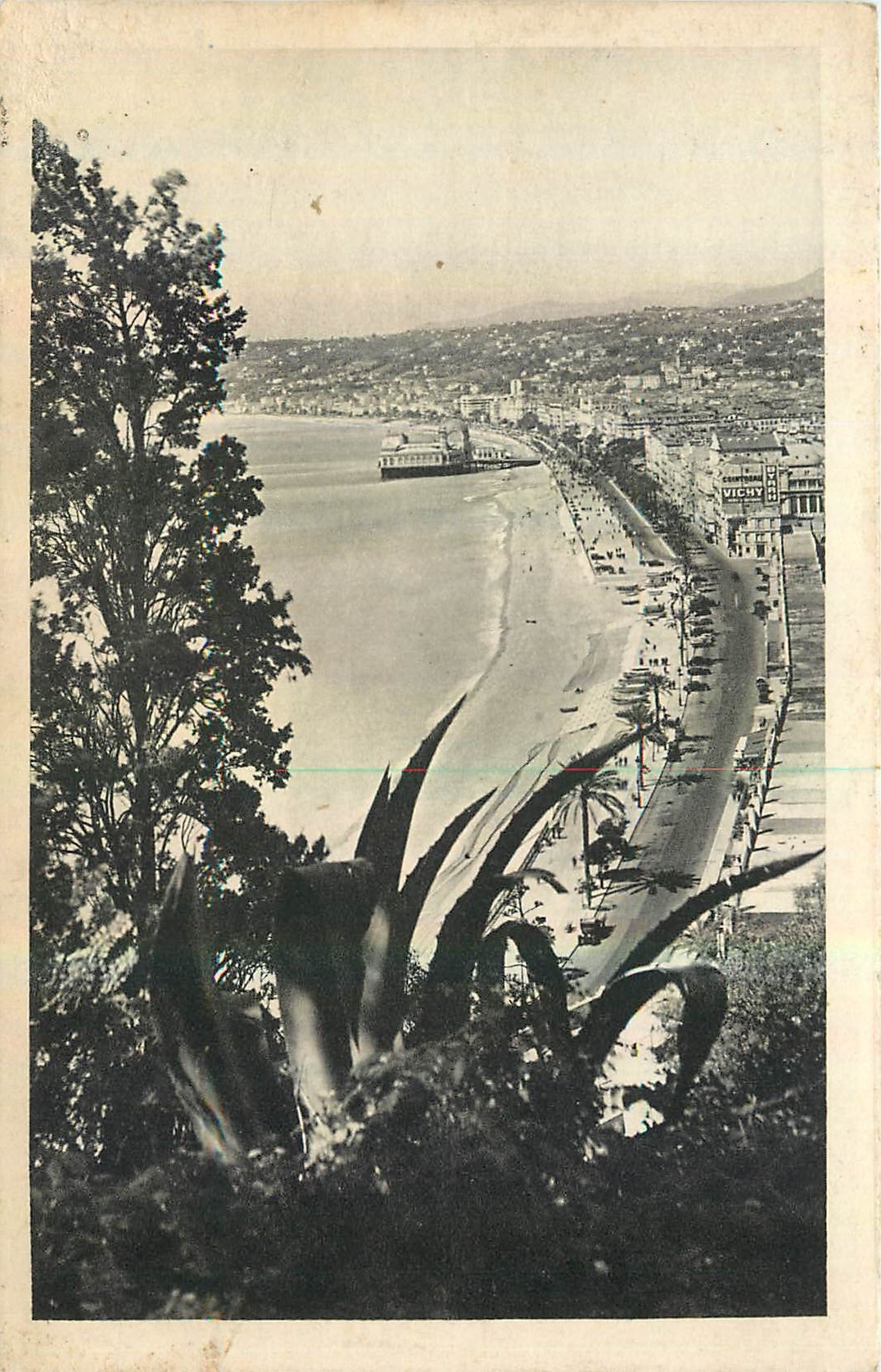 CPA Cote d'Azur Artistique Nice vue generale prise du Chateau 
