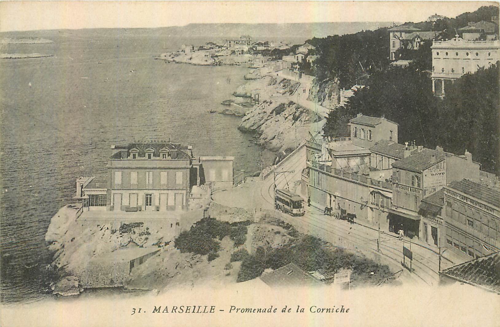 CPA Marseille Promenade de la Corniche 