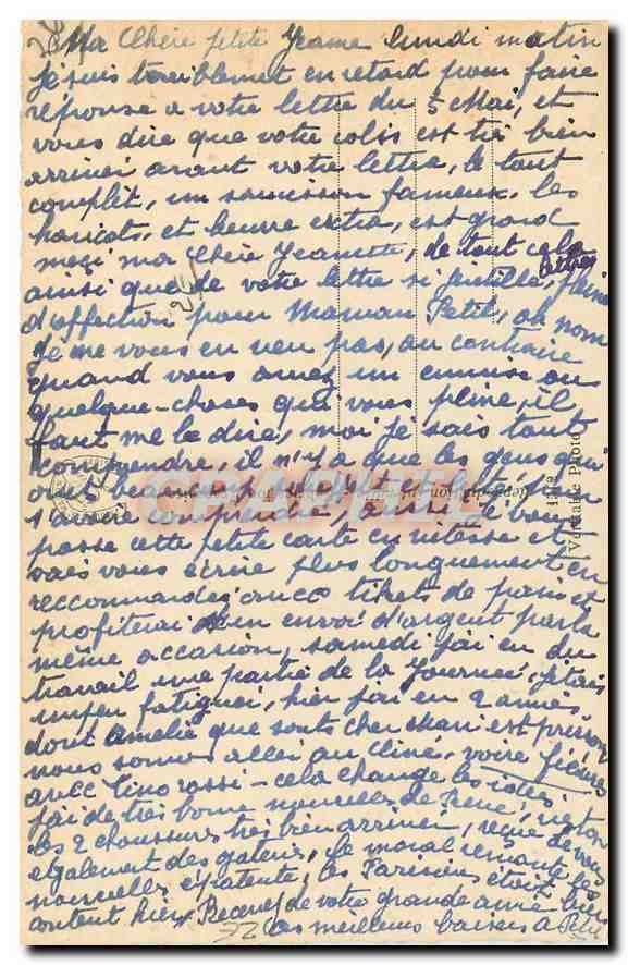 CPA Paris le Sacre Couer  — Rückseite