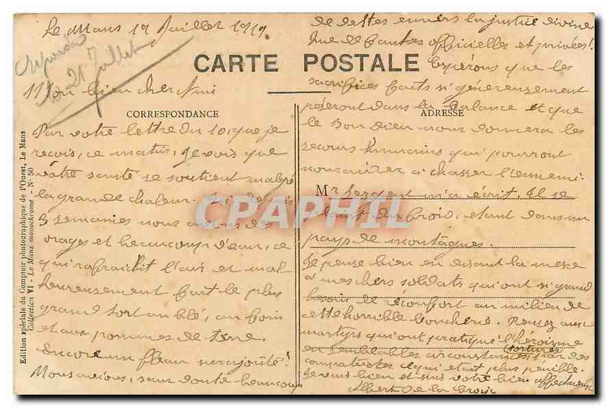 CPA Le Mans Abside de N D de la Conture XI et XII siecle Melange de Roman et de gothique a Gauche un — Rückseite