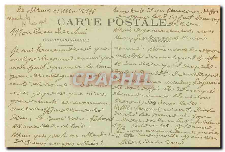 CPA Le Mans Jardin des Plantes un beau coin  — Rückseite