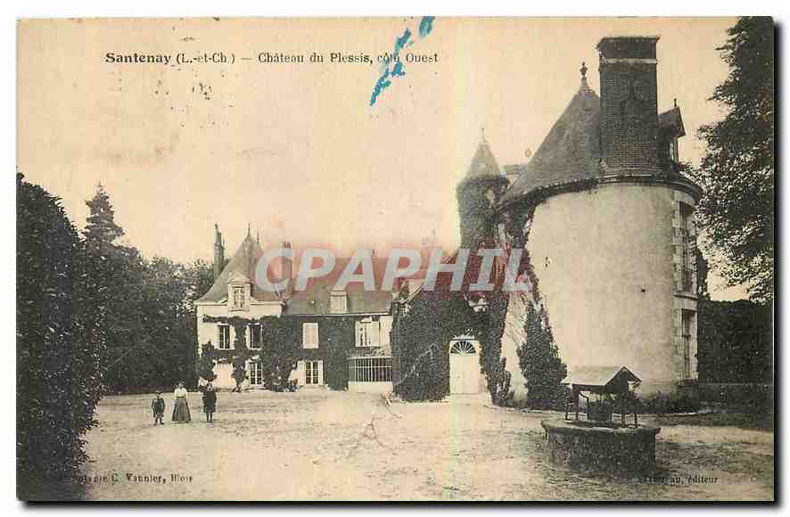 CPA Santenay L et Ch Chateau du Plessis Cote Ouest 
