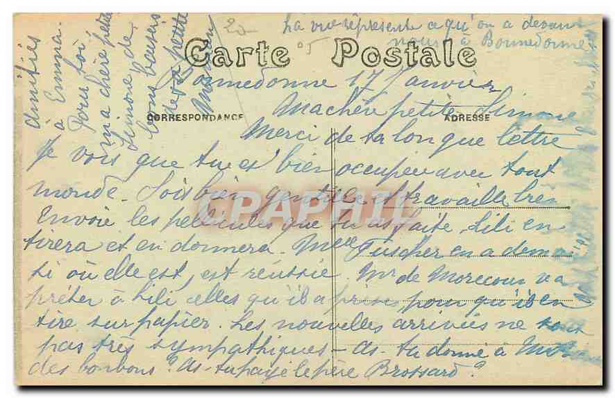 CPA Pont du Fosse Rive gauche du Drac  — Verso