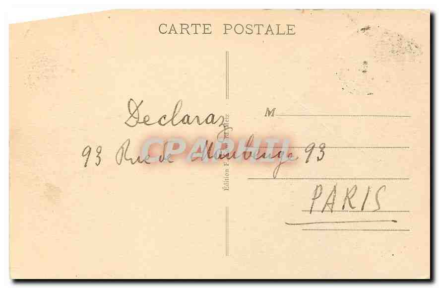CPA Metz Moyen Pont et Rue de la Garde  — Rückseite