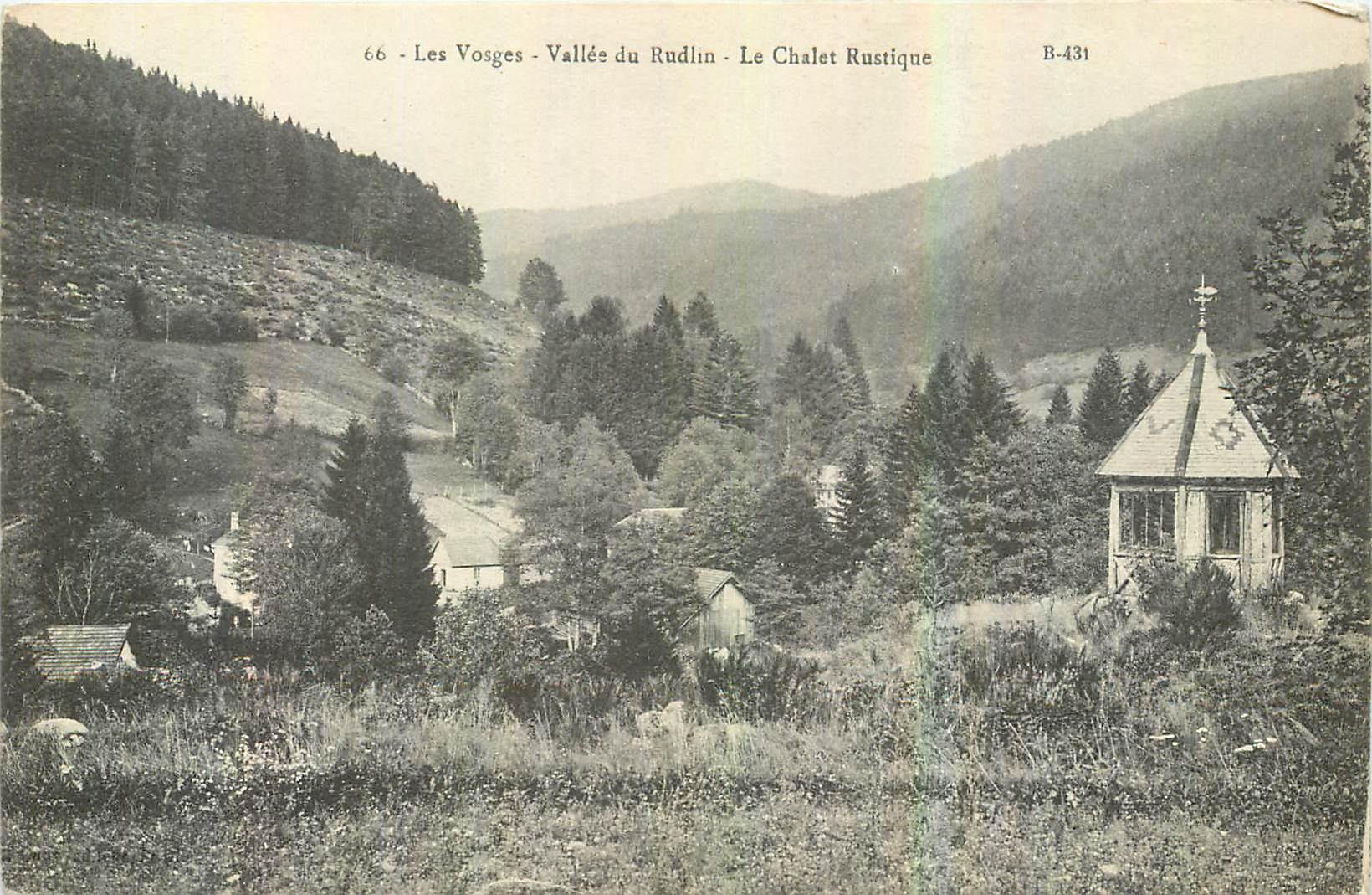 CPA Les Vosges Vallee du Rudlin Le Chalet Rustique 
