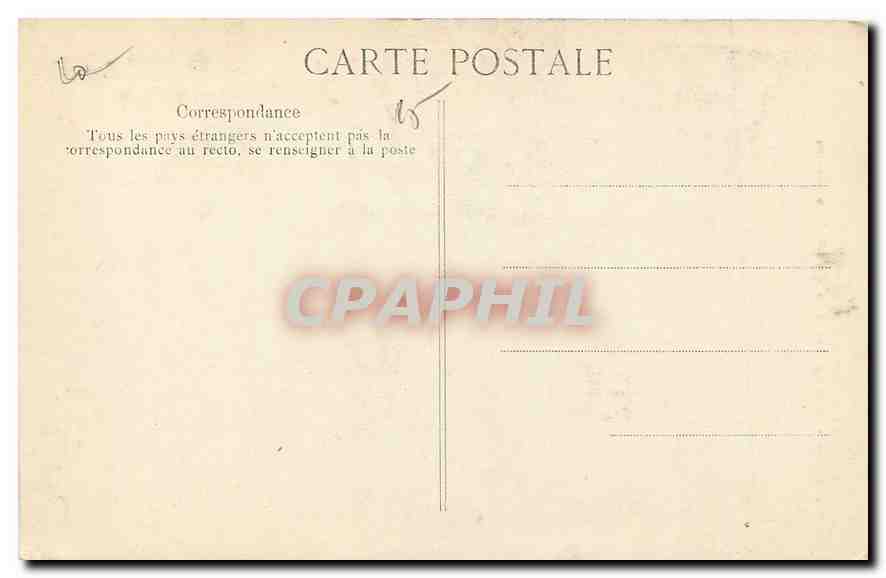 CPA Le Plateau central Cascade de la Clonche pres Vic sur Cere Cantail  — Rückseite