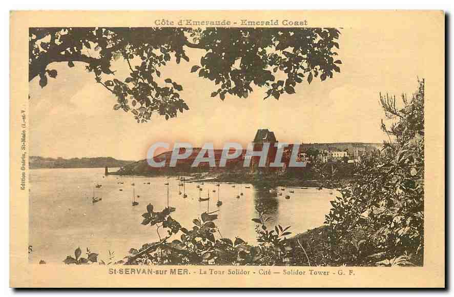 St-Servan-sur-Mer — La Tour Solidor — Solidor Tower — G. P. — Edition Guérin, St-Malo