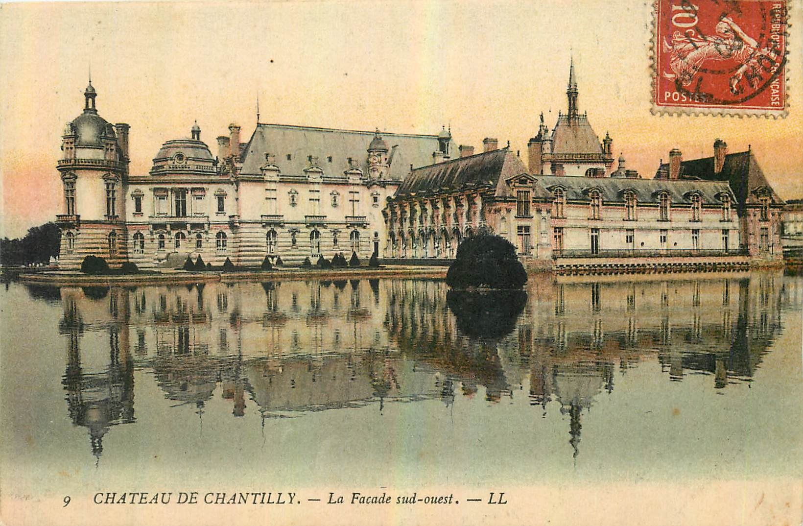 CPA Chateau de Chantily La Facade sud Ouest 